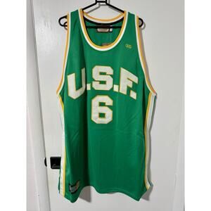 USF Dons Bill Russell #6 Jersey 3XL Green Hardwood Legends NWT
